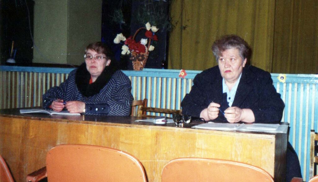 Сход граждан в селе Самково, 1998 год.